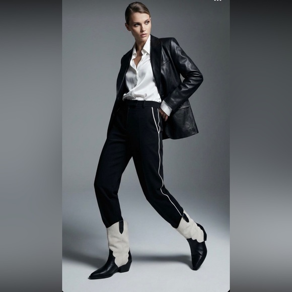 Dolce Vita Shoes - Dolce Vita Black and Cream Heeled Boots